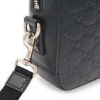 Gucci Guccissima Clutch Leather Black Silver — view 4