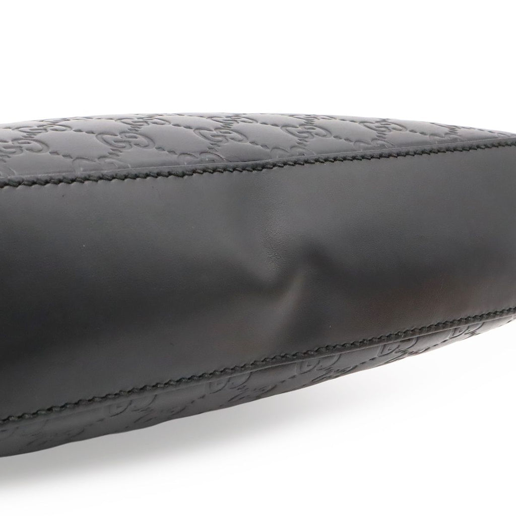 Gucci Guccissima Clutch Leather Black Silver — view 9