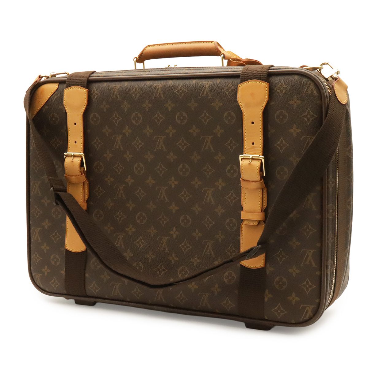 Louis Vuitton Monogram Satellite 53 Suitcase Travel Bag Purse 2-Way — view 2