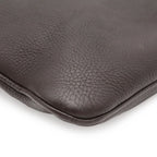 Gucci Shoulder Bag Crossbody No Gusset Leather Dark Brown Silver — view 3