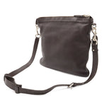 Gucci Shoulder Bag Crossbody No Gusset Leather Dark Brown Silver — view 2