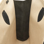 Hermes Cabas 40 Shoulder Tote Courchevel Toile Ash Natural Navy Gold — view 9