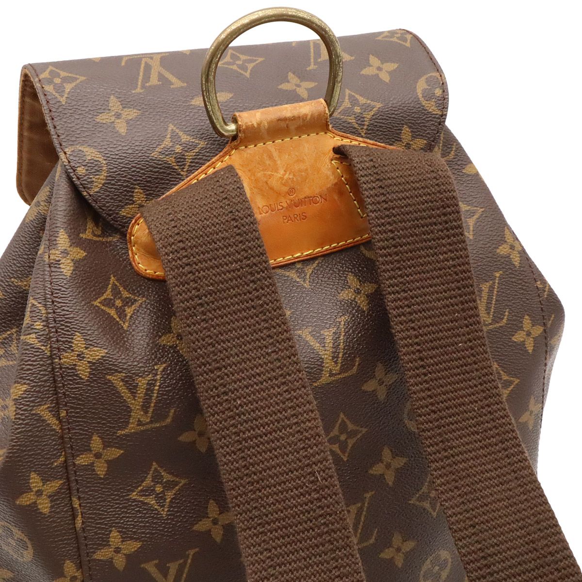 Louis Vuitton Monogram Montsouris GM Backpack Shoulder — view 4