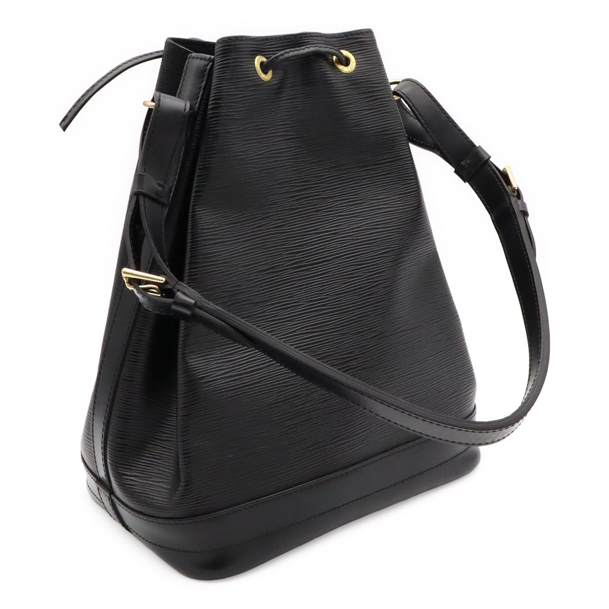 Louis Vuitton Epi Noe Shoulder Bag Drawstring Noir Black Gold — view 2