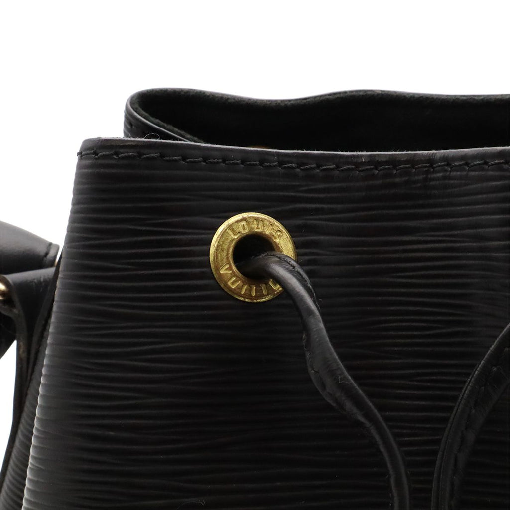 Louis Vuitton Epi Noe Shoulder Bag Drawstring Noir Black Gold — view 5