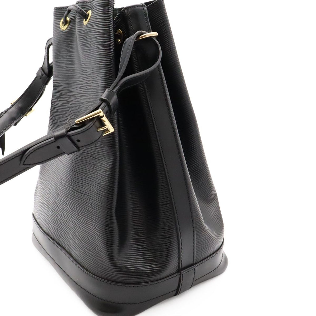 Louis Vuitton Epi Noe Shoulder Bag Drawstring Noir Black Gold — view 6