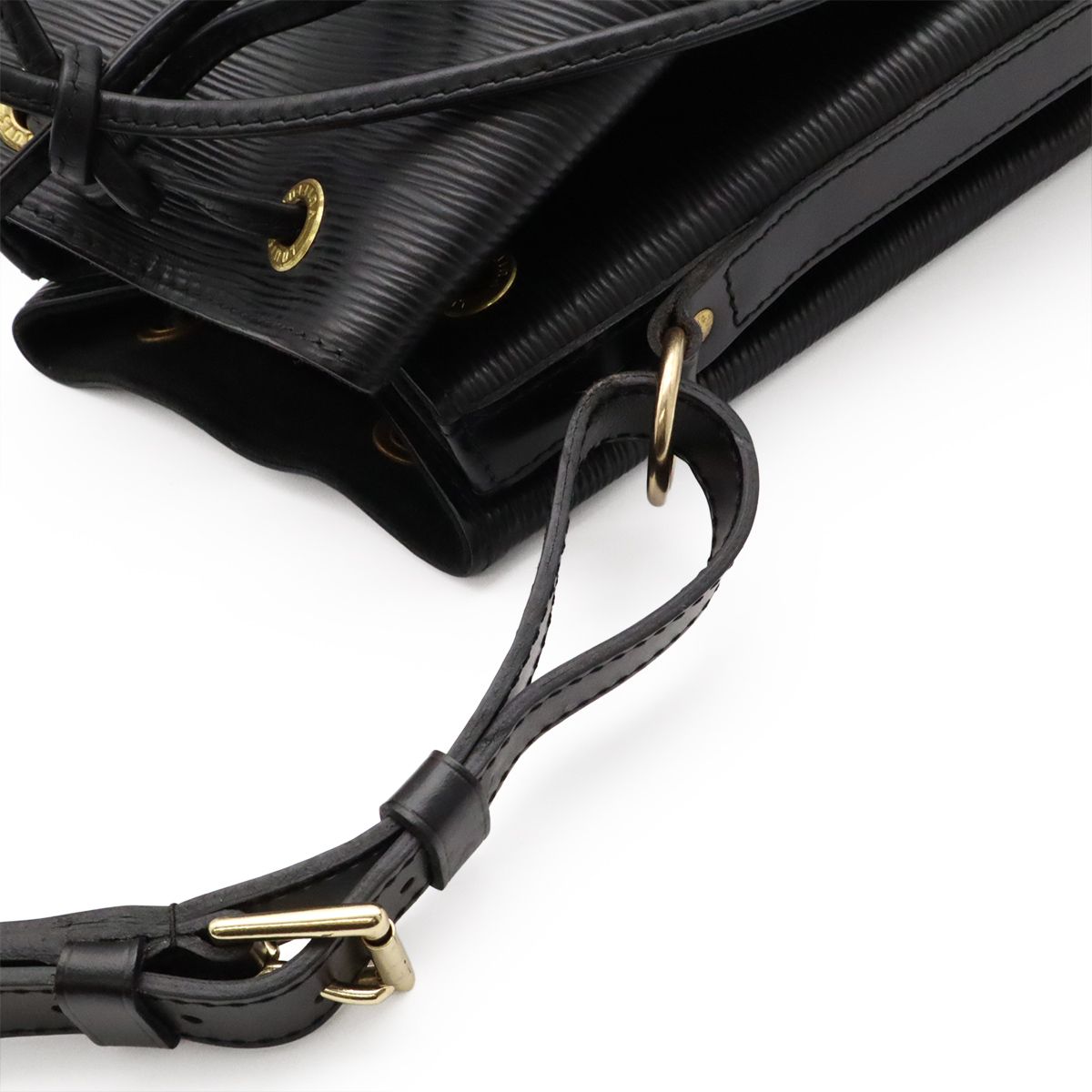 Louis Vuitton Epi Noe Shoulder Bag Drawstring Noir Black Gold — view 4