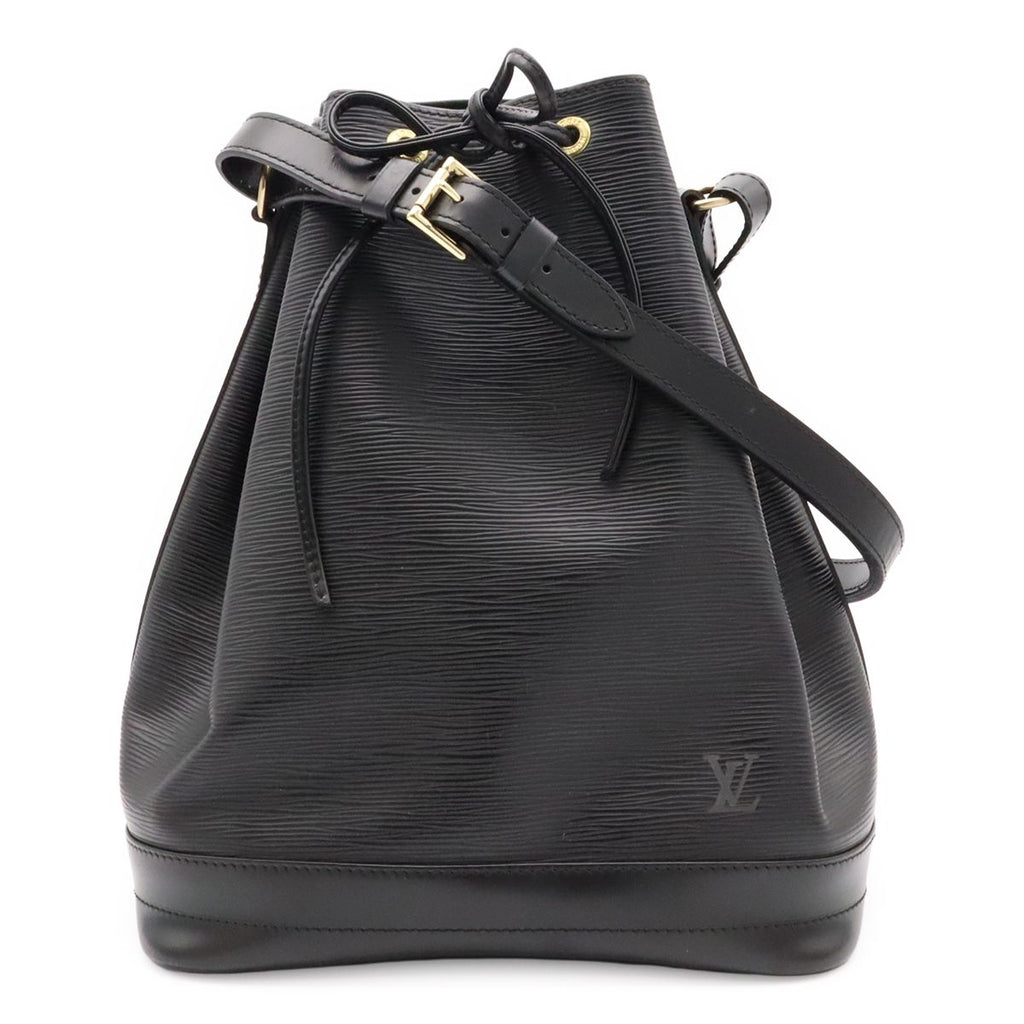 Louis Vuitton Epi Noe Shoulder Bag Drawstring Noir Black Gold