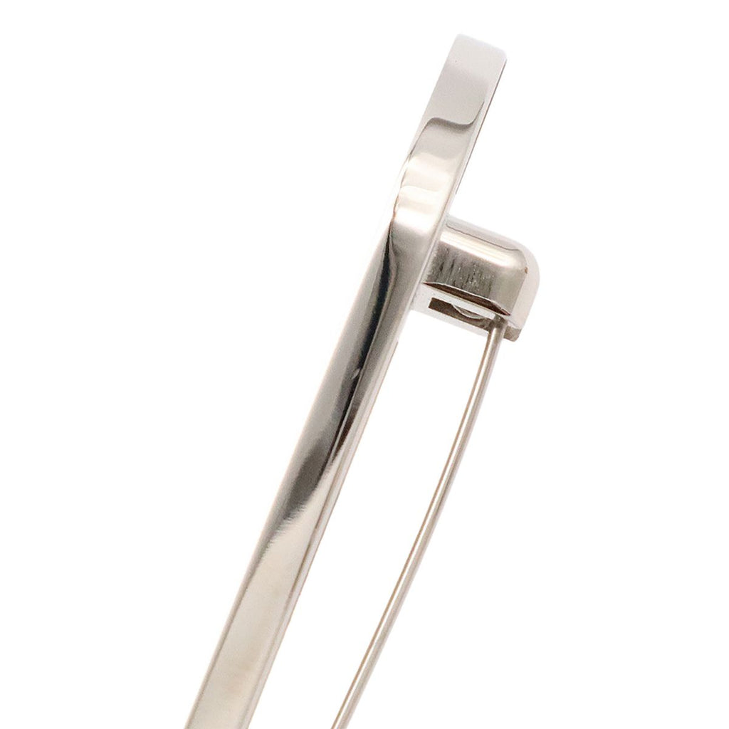 Hermes Chaine D'ancre Pin Brooch Veau Epsom Metal Black Silver — view 3