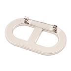 Hermes Chaine D'ancre Pin Brooch Veau Epsom Metal Black Silver — view 2