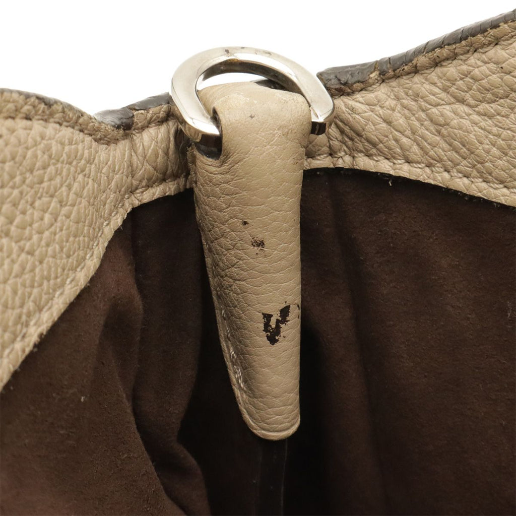 Louis Vuitton Mahina Babylon PM Shoulder Bag 2-Way Leather Gale Pink Beige — view 8