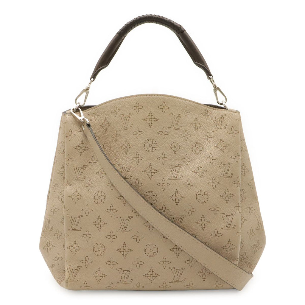 Louis Vuitton Mahina Babylon PM Shoulder Bag 2-Way Leather Gale Pink Beige