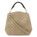 Louis Vuitton Mahina Babylon PM Shoulder Bag 2-Way Leather Gale Pink Beige