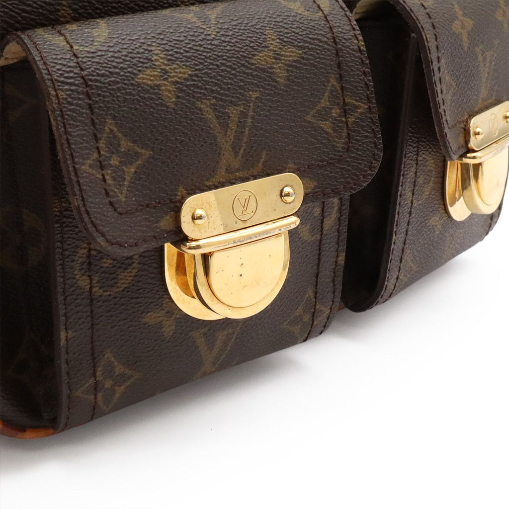 Louis Vuitton Monogram Hudson GM Shoulder Bag Crossbody Long — view 7