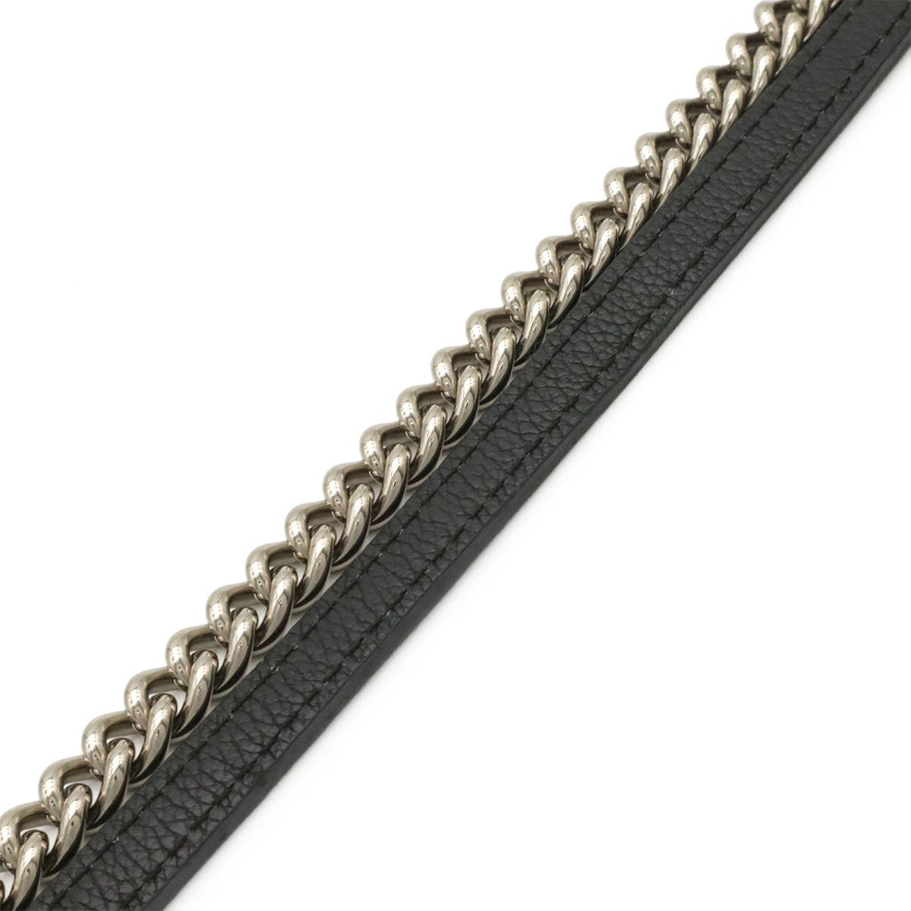 Louis Vuitton My Lockme Chain Shoulder Bag Pochette Leather Noir Black — view 6