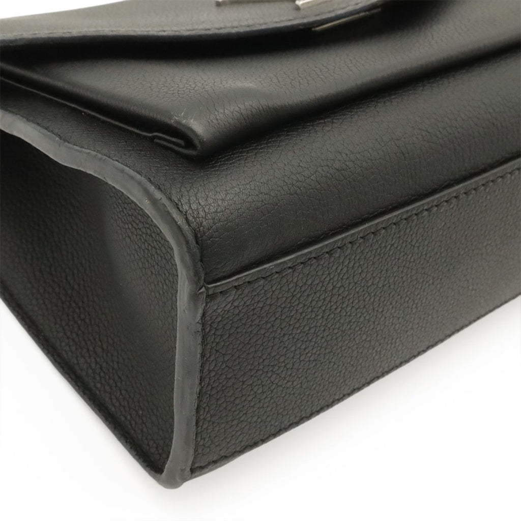 Louis Vuitton My Lockme Chain Shoulder Bag Pochette Leather Noir Black — view 3