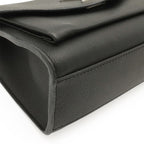 Louis Vuitton My Lockme Chain Shoulder Bag Pochette Leather Noir Black — view 3