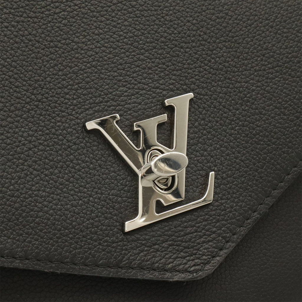 Louis Vuitton My Lockme Chain Shoulder Bag Pochette Leather Noir Black — view 4