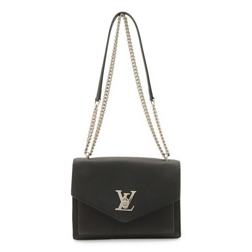 Louis Vuitton My Lockme Chain Shoulder Bag Pochette Leather Noir Black