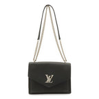 Louis Vuitton My Lockme Chain Shoulder Bag Pochette Leather Noir Black