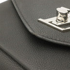 Louis Vuitton My Lockme Chain Shoulder Bag Pochette Leather Noir Black — view 5