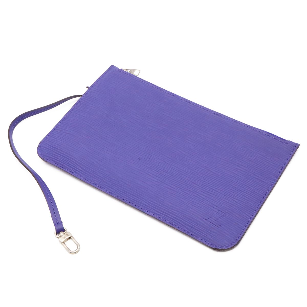 Louis Vuitton Epi Neverfull MM Tote Shoulder Bag Leather Fig Purple Pouch — view 9