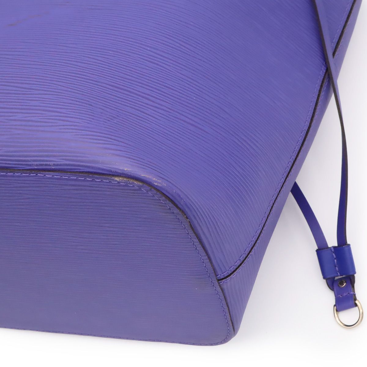 Louis Vuitton Epi Neverfull MM Tote Shoulder Bag Leather Fig Purple Pouch — view 3