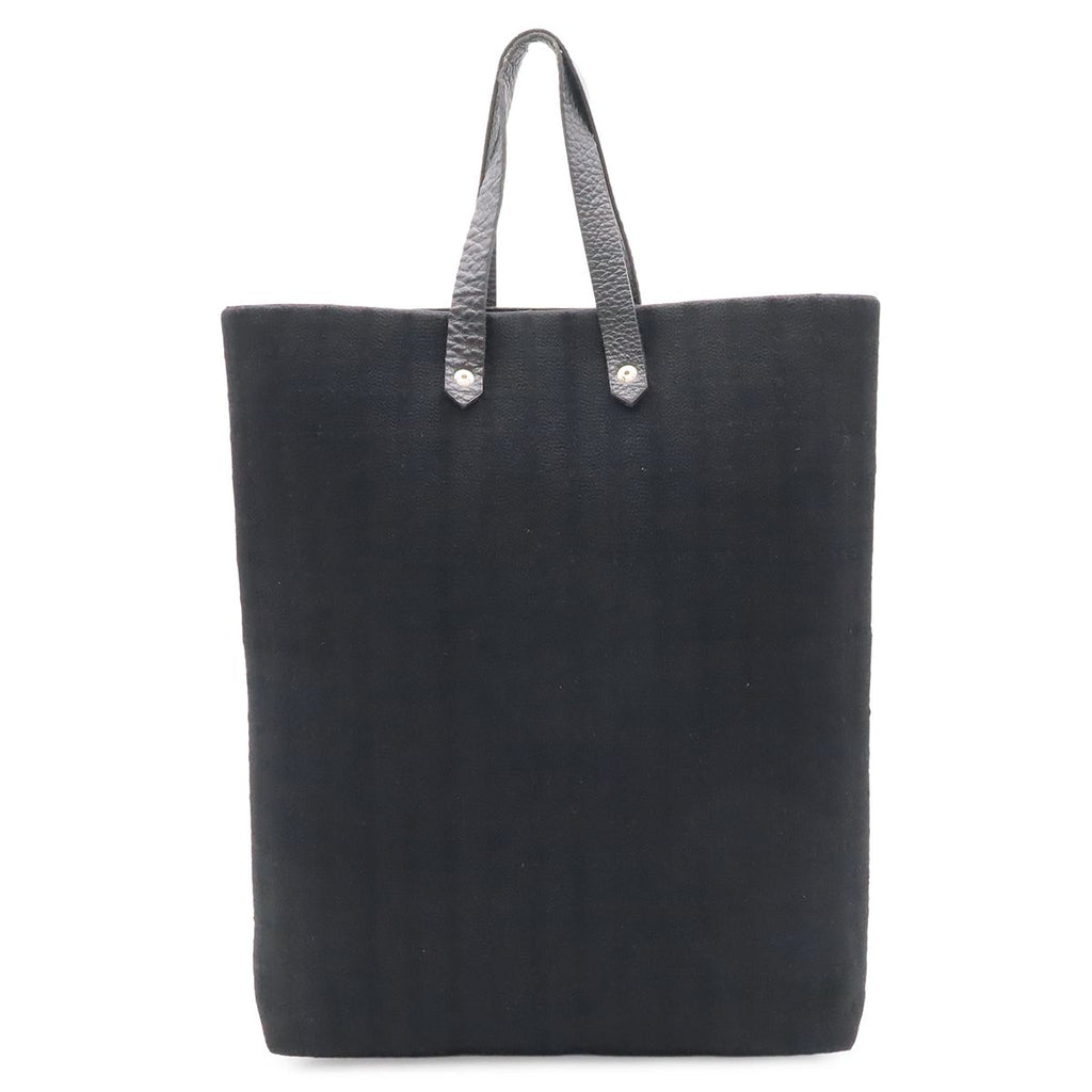 Hermes Amedaba Diago GM Tote Cotton Canvas Black