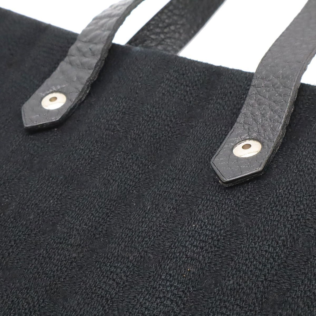 Hermes Amedaba Diago GM Tote Cotton Canvas Black — view 8