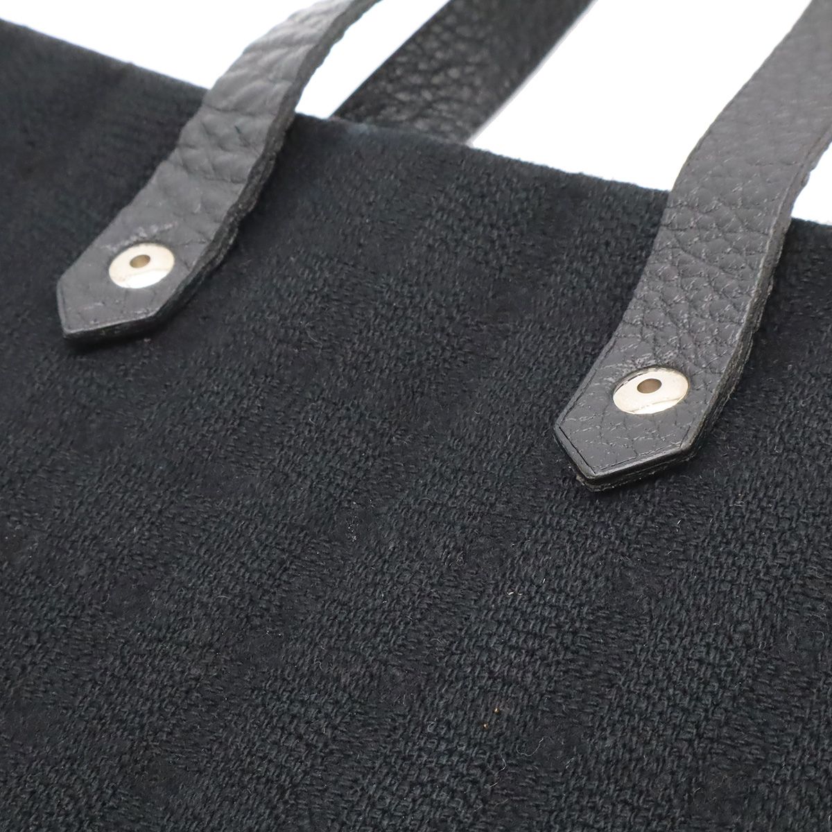 Hermes Amedaba Diago GM Tote Cotton Canvas Black — view 8