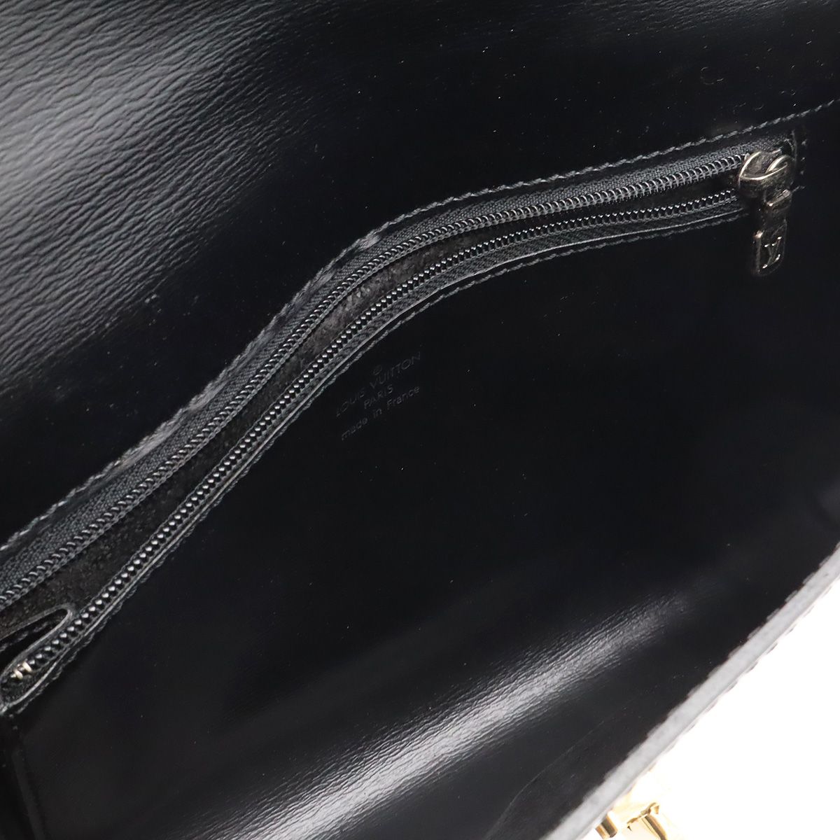 Louis Vuitton Epi Arche Shoulder Bag Pochette 2-Way Clutch Noir Black — view 6