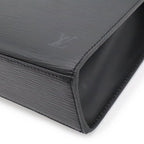 Louis Vuitton Epi Malesherbes Handbag Flap Bag Leather Noir Black Gold — view 3