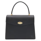 Louis Vuitton Epi Malesherbes Handbag Flap Bag Leather Noir Black Gold