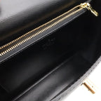 Louis Vuitton Epi Malesherbes Handbag Flap Bag Leather Noir Black Gold — view 7