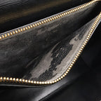 Louis Vuitton Epi Malesherbes Handbag Flap Bag Leather Noir Black Gold — view 8