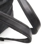 Gucci GG Nylon Backpack Leather Black Silver — view 5