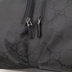Gucci GG Nylon Backpack Leather Black Silver — view 7