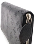 Louis Vuitton Monogram Mahina Zippy Wallet Zip Around Leather Noir Black — view 4