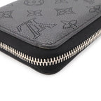Louis Vuitton Monogram Mahina Zippy Wallet Zip Around Leather Noir Black — view 3