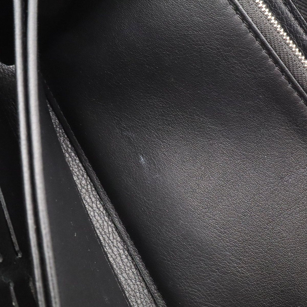 Louis Vuitton Monogram Mahina Zippy Wallet Zip Around Leather Noir Black — view 7