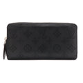 Louis Vuitton Monogram Mahina Zippy Wallet Zip Around Leather Noir Black