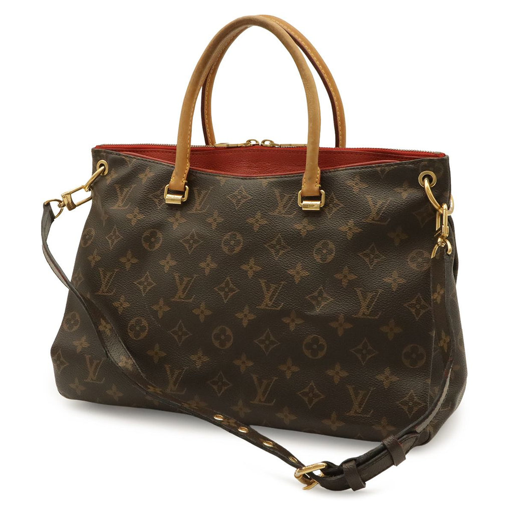 Louis Vuitton Monogram Pallas MM 2-Way Shoulder Bag Crossbody Leather Cerise — view 2