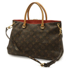 Louis Vuitton Monogram Pallas MM 2-Way Shoulder Bag Crossbody Leather Cerise — view 2