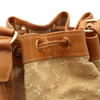 Louis Vuitton Monogram Mini Noerie Mini Bag Drawstring Canvas Beige Brown — view 7