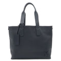 Louis Vuitton LV Aerogram Pilot Tote Shoulder Bag Leather Ink Blue