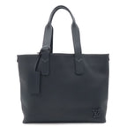 Louis Vuitton LV Aerogram Pilot Tote Shoulder Bag Leather Ink Blue