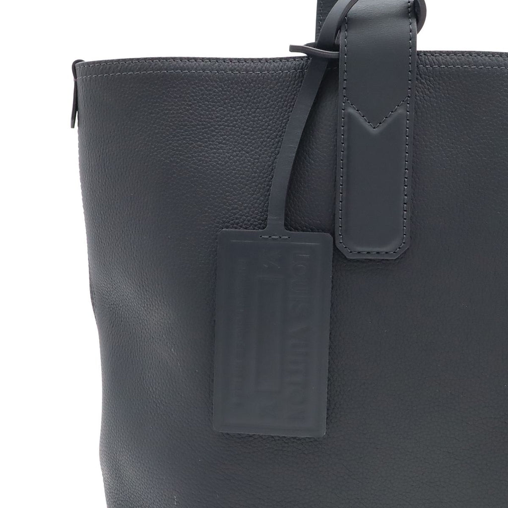 Louis Vuitton LV Aerogram Pilot Tote Shoulder Bag Leather Ink Blue — view 8