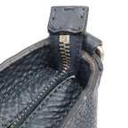 Fendi Carla Selleria Tote Shoulder Bag Leather Navy Silver — view 9