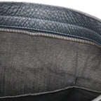 Fendi Carla Selleria Tote Shoulder Bag Leather Navy Silver — view 8