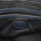 Fendi Carla Selleria Tote Shoulder Bag Leather Navy Silver — view 7